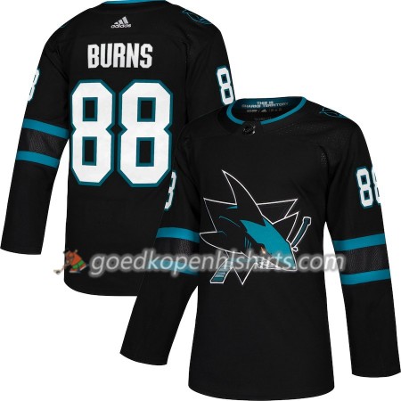 San Jose Sharks Brent Burns 88 Adidas 2018-2019 Alternate Authentic Shirt - Mannen
